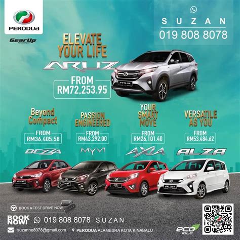 Feel free to adjust this depending on your budget and schedule. SUZAN - sales Perodua Kota Kinabalu sabah - Posts | Facebook