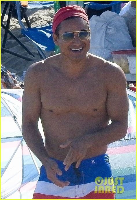 Mario Lopez Shows Off His Sexy Abs While Shirtless At The Beach On The