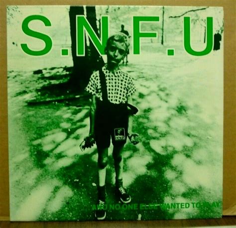 Snfu And No One Else Wanted To Play Lp Original 1984 Byo Press Punk Hardcore