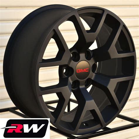 2014 2015 Gmc Sierra 1500 Replica Wheels Satin Black Rims 20 Inch 20x9