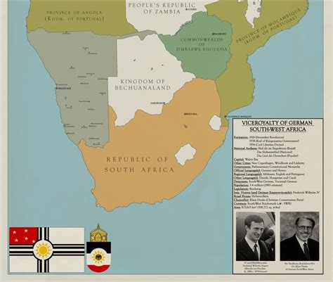 Map Of German South West Africa By