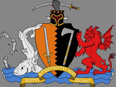 I Did A Coat Of Arms Of A Fictional Location In My World Apologies For