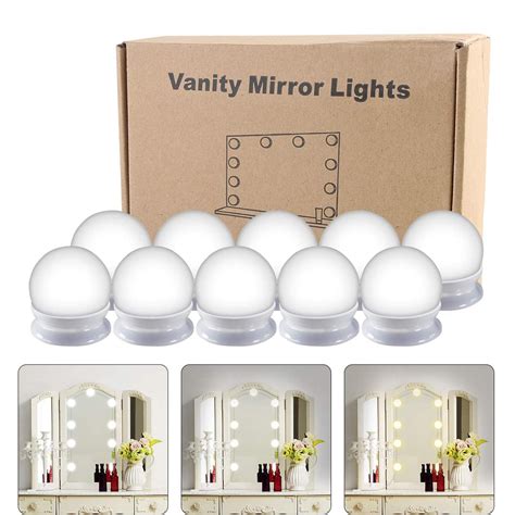 Vanity Mirror Light Hollywood Style Led Vanity Mirror Lights Kit With 10 Dimmable Light Bulbs