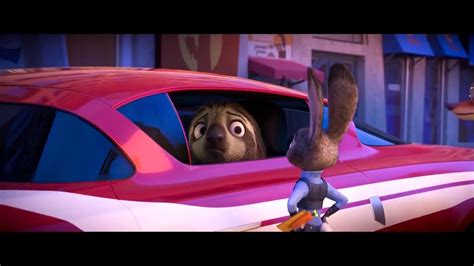 Zootopia Flash Flash 100 Yard Dash Sloth Scene Car Chase 720p