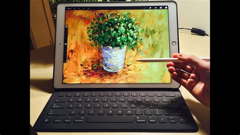 Ipad Pro Apple Pencil Procreate Painting Oil Painting Youtube