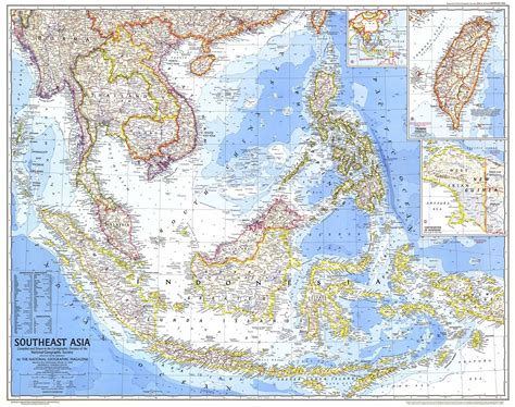 National Geographic Southeast Asia Wall Map Maps Com Com Gambaran