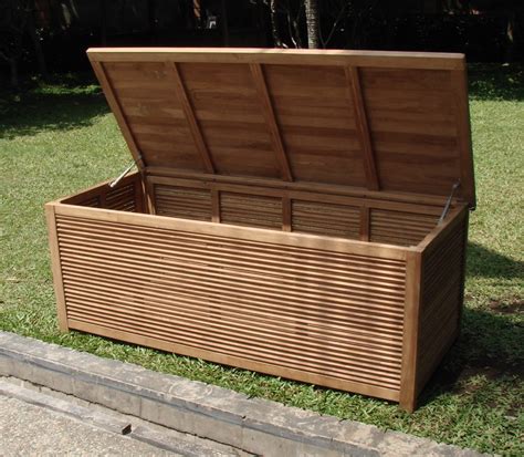 A Grade Teak 65 Premium Pool Cushion Storage Box Outdoor Garden Patio