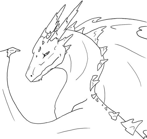 Dragon Drawing Outline Coloring Fursuit Template Sketch Draw Pages