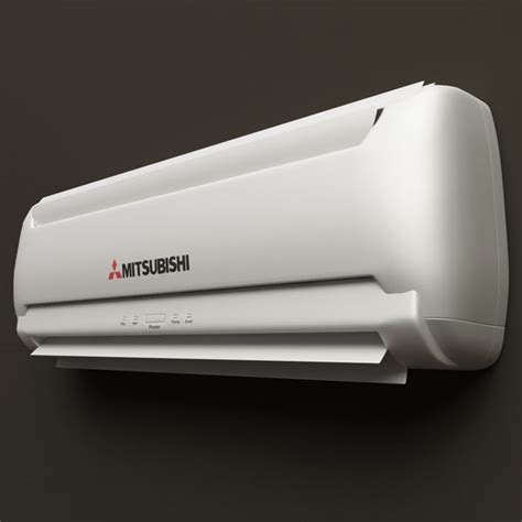 Wall Mounted Air Conditioner 3d Model