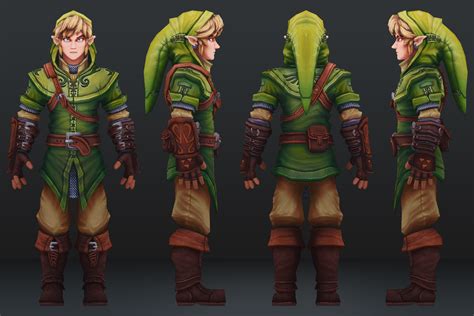 Link Zelda Model Sheet 1280×854 Character Illustration Character
