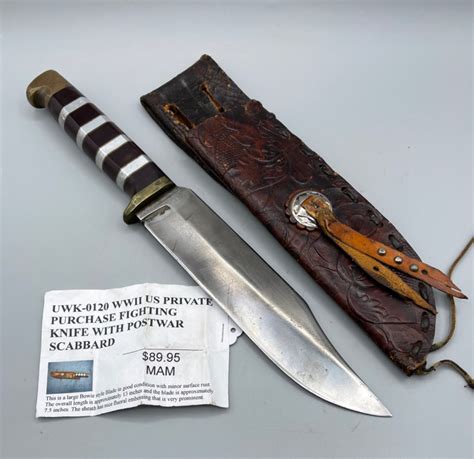 Lot 130 Ww2 Theater Knife Wsheath See Photos For Details Bay