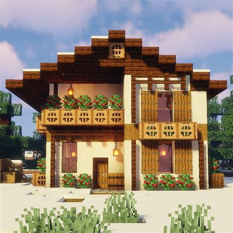 Casas De Minecraft Hechas Con Piedra Y Madera