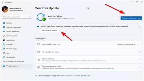 Configurer Windows Update Sur Windows 11