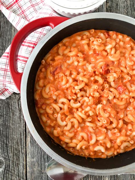 1 can (10 1/2 ounces) campbell's® condensed cheddar cheese soup. Creamy Tomato Macaroni & Cheese - A Pretty Life In The Suburbs