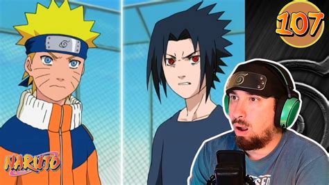 The Battle Begins Naruto Vs Sasuke Naruto Episode 107 Reaction