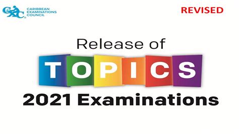 Cxc Update Revised Topics For 2021 Exams Youtube