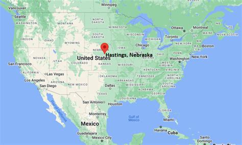 Where Is Hastings Ne Usa Location Map Of Hastings Nebraska