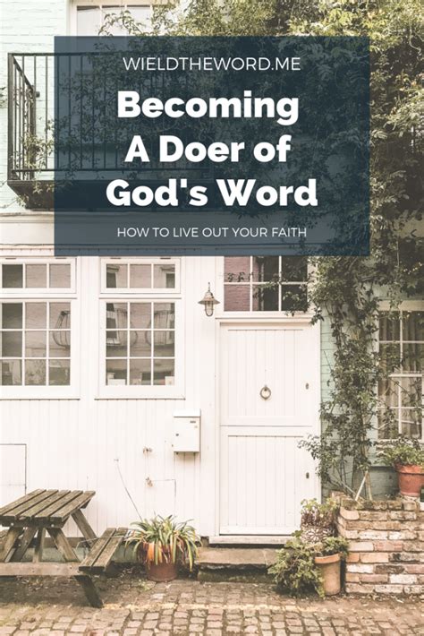 Becoming A Doer Of Gods Word Wield The Word Doers Of The Word Word