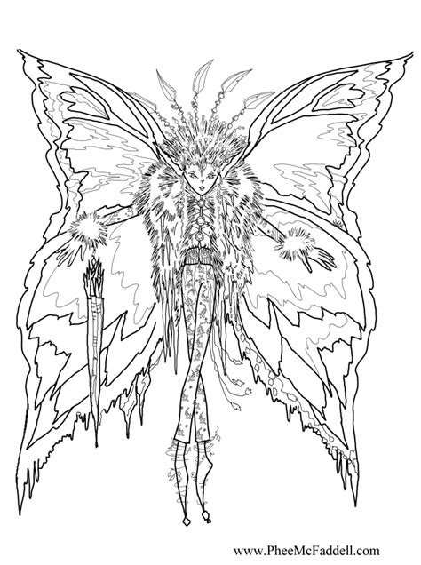 icicle fairy coloring page