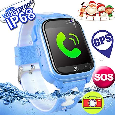 Themoemoe gps watch for kids. 2019 UPGRADES Waterproof Kids Smart Watch Phone GPS ...