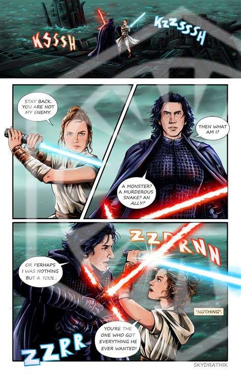 the rise of skywalker comic reylo 2 by skydrathik on deviantart