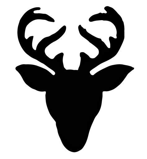 Reindeer Sign Deer Head Silhouette Reindeer Silhouette Deer Silhouette