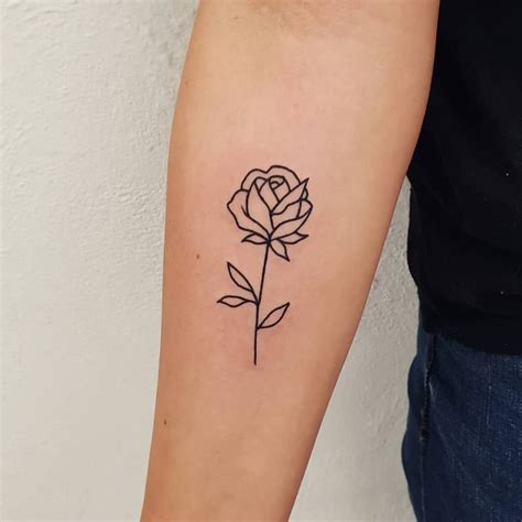 Simple Rose Tattoos Designs