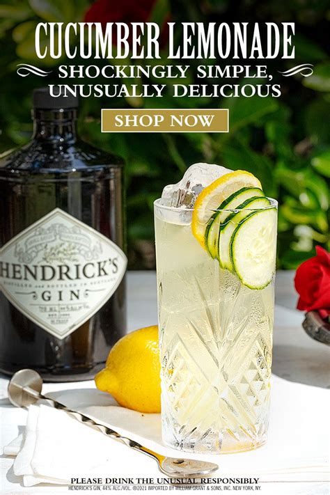 Shockingly Simple Unusually Delicious Hendricks Cucumber Lemonade