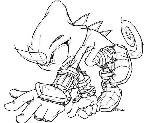 Sonic printable coloring pages 3. Sonic Generations Espio The Chameleon Action | Surfing