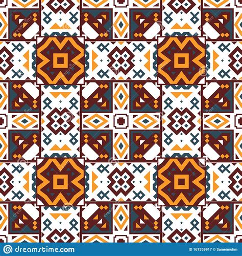 Geometric Ethnic Oriental Seamless Pattern Traditional Design For