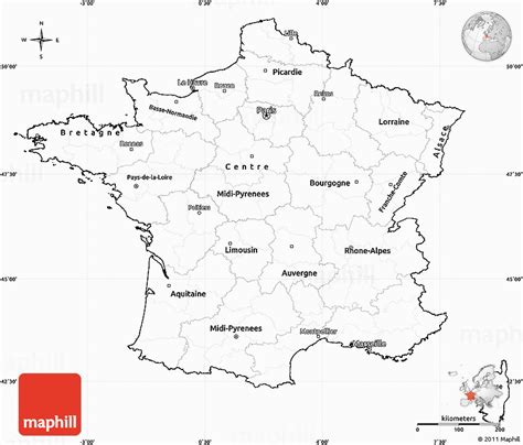 All maps, graphics, flags, photos and original descriptions © 2021 worldatlas.com. Outline Map Of France with Cities | secretmuseum