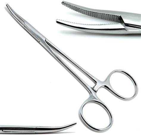 Quality Mosquito Locking Forceps Curved Stain Finish 125 Cm Surgical