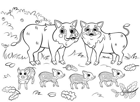 Animal Families Coloring Pages Free And Fun Printable Coloring Pages Of