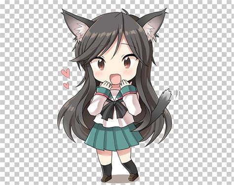 Catgirl Chibi Anime Drawing Png Clipart Animation Anime