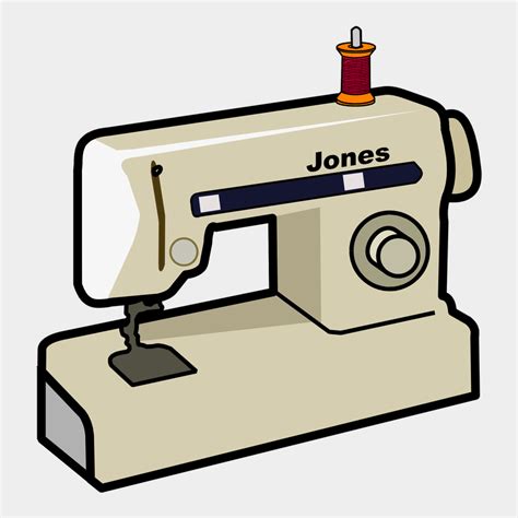 Cartoon Sewing Machine Images Dressmaker Clipart Bodenewasurk