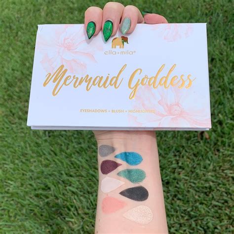 Elle Mila Mermaid Goddess Palette Swatches And Thoughts