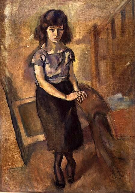 Standing Young Woman Jules Pascin Als Kunstdruck Oder Gemälde