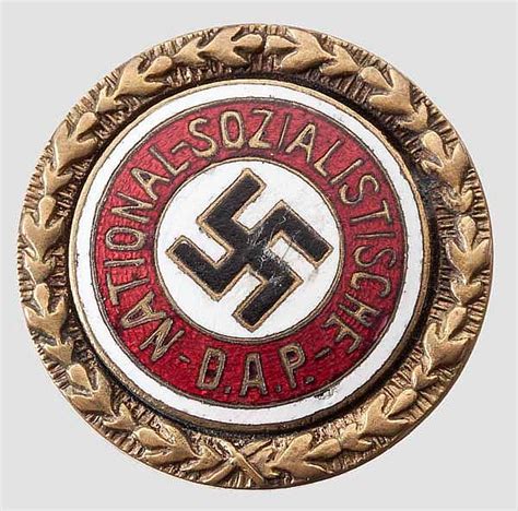 Sold Price: Goldenes Ehrenzeichen der NSDAP (Goldenes ...