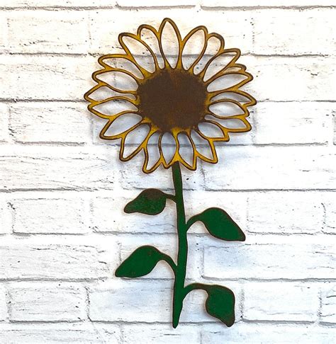 Sunflower Metal Wall Art Home Decor Handmade In The Usa Choose 1