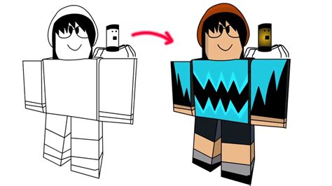 Drawing Roblox Avatars 9 Youtube