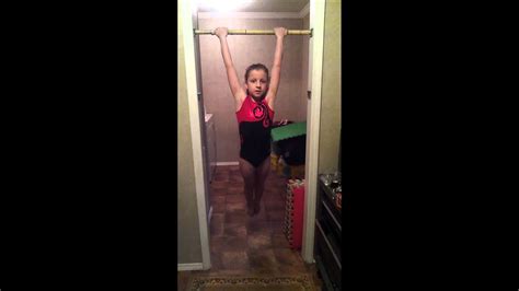 9 Year Old Young Girl Doing 12 12 Chin Ups Youtube