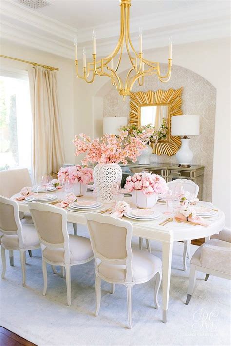 Pink Peony Easter Table Randi Garrett Design Beautiful Dining Rooms