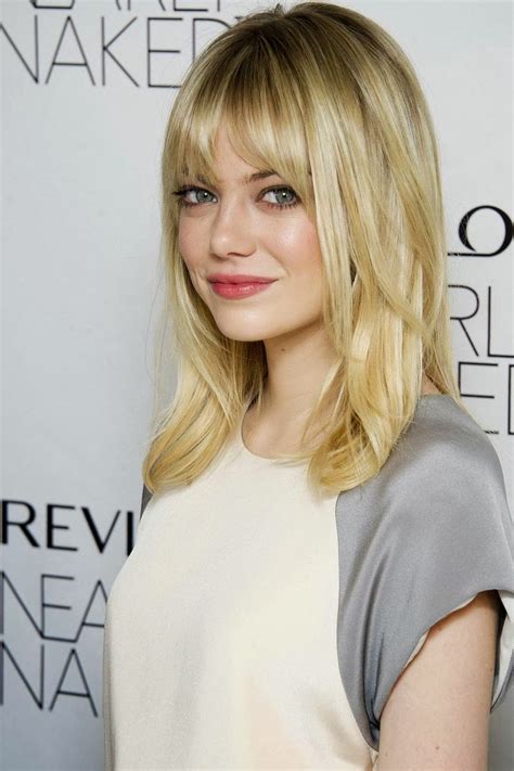Hairstyles And Women Attire Medium Length Straight Hair With Bangs And