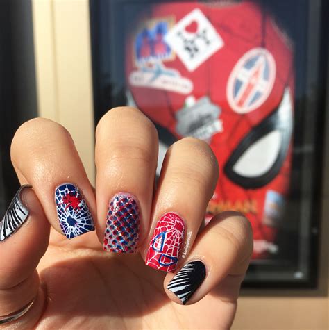 Spider Man Nails Nail Art Nails Class Ring