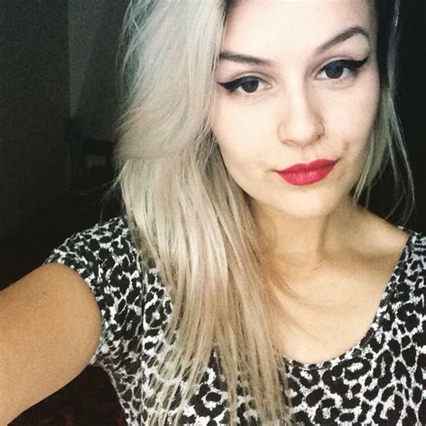 Red Lips Silver Hair