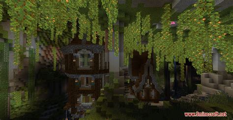Lush Cave House Map One18one For Minecraft Minecraft Fan