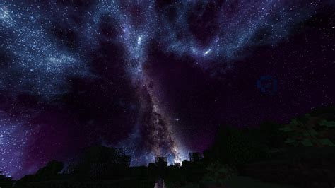 Combined The Dokucraft Sky Texture Pack With A Milky Way Galaxy One And