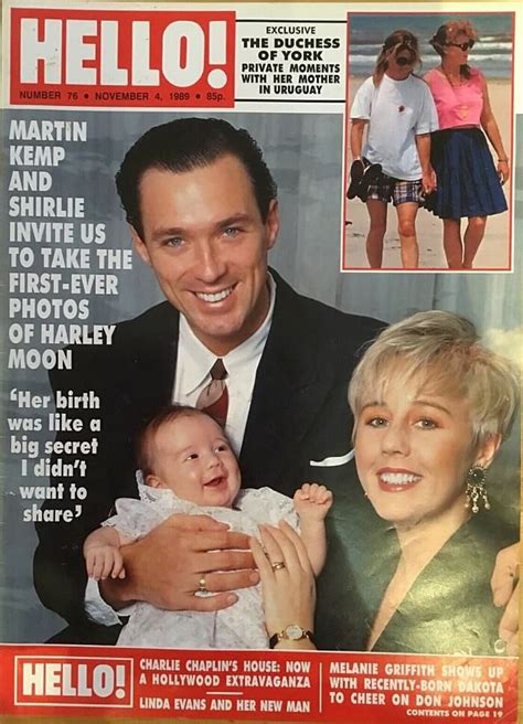 Martin Kemp And His Wife Shirlie With Baby On The Front Cover Of Hello