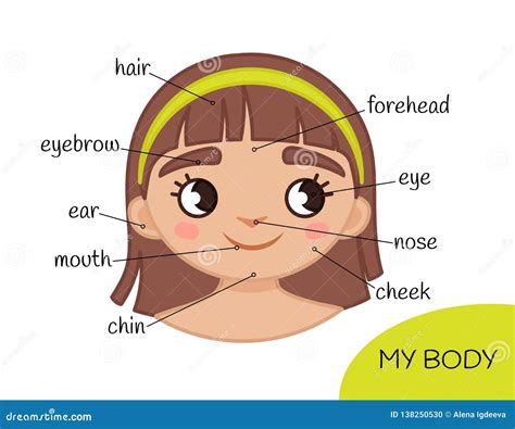 Cartoon Kid And Body Parts Cartoon Vector 53503541