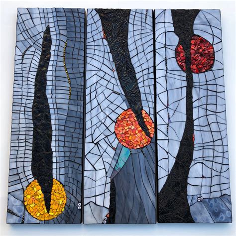 “winter Glow” Mosaic Panels By Rachel Greenberg Mosaic Art Mosaic